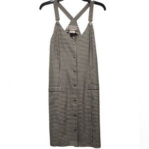 VINTAGE Gingham Overall Style Dress Jonathan Martin